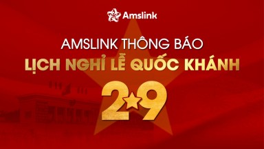 [NHƯỢNG QUYỀN AMSLINK] THÔNG BÁO LỊCH NGHỈ LỄ QUỐC KHÁNH 2/9